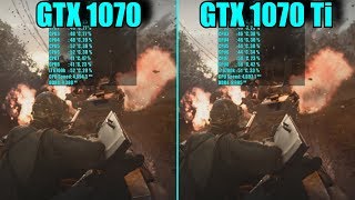 Call of Duty WWII GTX 1070 - GTX 1070 Ti | 1080p - 1440p & 2160p FRAME-RATE TEST COMPARISON