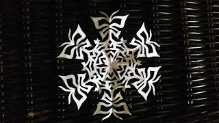 How to make a paper snowflake СНЕЖИНКА ИЗ БУМАГИ БАБОЧКА КАК ВЫРЕЗАТЬ СНЕЖИНКУ How to cut snowflakes