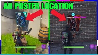 ALL POSTER LOCATION FOR OMEGA & CARBINE! FORTNITE WEEK 6 CHALLENGES!