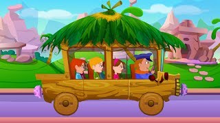 Wheels on the bus go round and round | Nursery rhyme