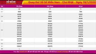 Quay thử Xổ Số Miền Nam hôm nay 19/01/2020 - XSMN