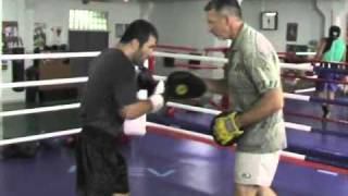 Boxing training Автандила Хурцидзе(tr.Alex Likhter)