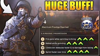 AIRBORNE DIVISION GOT BUFFED IN COD WW2! SPRINT SPEED CHANGE! (COD WWII AIRBORNE BUFF)