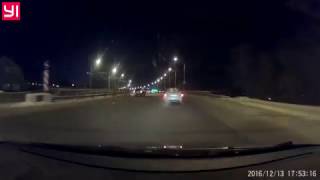 Xiaomi Yi CAR DVR ночная съемка