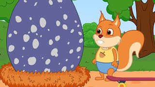 Famille d'Écureuil - Oeuf Géant Vidéos Animé 2021 en Français 13+