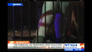 Informe revela que 142 personas han muerto en agosto a causa de la violencia en Caracas