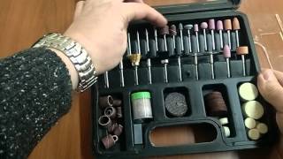 Набор 50G029 Verto из 100 насадок для гравера (прямой шлифмашины)