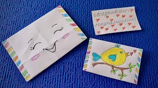 Как сделать конверт из бумаги для денег и открытки своими руками. Оригами.