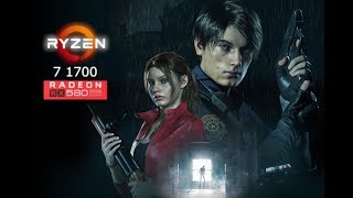 Ryzen 7 1700 + RX 580 8GB - Gameplay Resident Evil 2 Remake