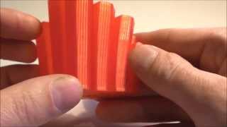 Wanhao Duplicator 4 3D Printing Chrystal With Transparent Red PLA (Swedish)