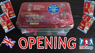 Panini FIFA World Cup Russia 2018 Adrenalyn XL Angol Fémdoboz | Opening