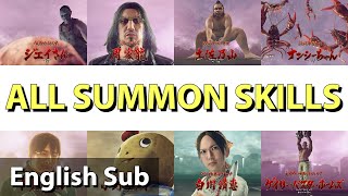 ALL SUMMON SKILLS in [Yakuza 7] (English Sub) PS4 gameplay