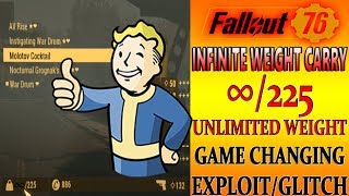 UNLIMITED WEIGHT CARRY GLITCH (PC/XBOX/PS4) | FALLOUT 76 | NO MORE OVERWEIGHT | LOOT EVERYTHING
