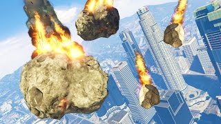 GTA 5 Mods - ULTIMATE METEOR SHOWER MOD!! GTA 5 Meteor Armageddon Mod! (GTA 5 Mods Gameplay)