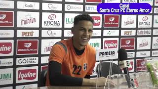Noticias do Santa Cruz PE   Coletiva com o Goleiro Maycon Cleiton  23/ 01/ 2020