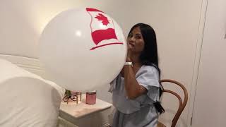 Canadian Flag White Balloon ? Blow to Pop (B2P) (Director's Cut)!!