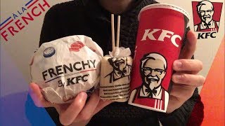 ASMR | KFC Test FRENCHY Burger Original A LA FRENCH - dégustation/nourriture/Français