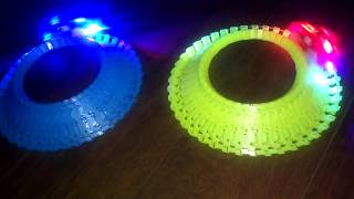 Magic Tracks Сияние двух конусных колец трассы 225 деталей  Мэджик Трэк‎ 2018 night light racing