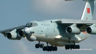 Ил-76 ВВС Китая посадка Лии им Громова 2013 аэродром Раменское
