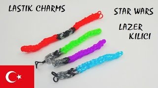 Lastik Charms yapimi LAZER KILIÇ STAR WARS - DIY Türkçe - Lastik anahtarlık nasil yapilir TUTORIAL