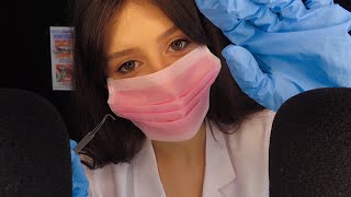 АСМР Триггерный ОСМОТР у СТОМАТОЛОГА ? Ролевая Игра || ASMR Dentist RolePlay ?