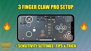 PUBG MOBILE BEST 3 FINGER CLAW SETTINGS EVER | SETUP SENSITIVITY