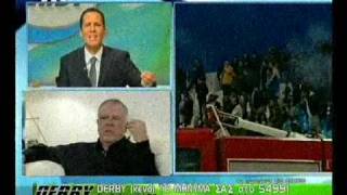 O Theodoridis sto Makedonia TV meta to Osfp-PAOK 0-1