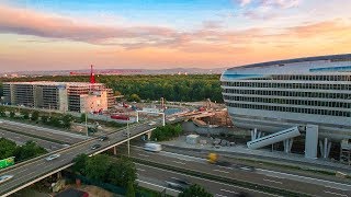 Parkhaus Flughafen Frankfurt | Baudokumentation Brücke
