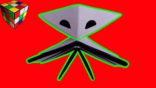 Оригами ИНОПЛАНЕТЯНИН. Как сделать инопланетянина из бумаги. Поделки оригами своими руками