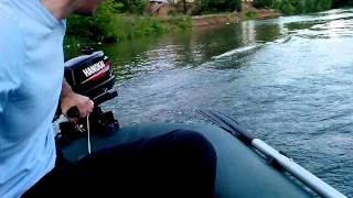 Испытания лодочного мотора HANGKAI 4HP (2)
