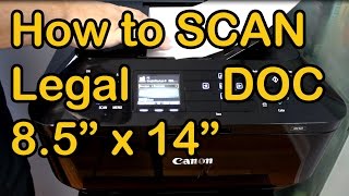 How-to Scan Legal Size Documents Canon MX922 All-in-One Printers