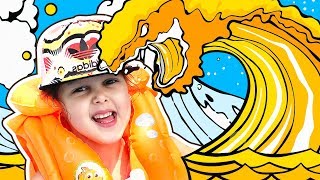 БАССЕЙН это ЛАВА Челлендж! Pool is LAVA Challenge! Игры в бассейне с надувашками!
