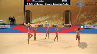 Bulgaria (BUL) - 2018 Rhythmic Worlds, Sofia (BUL) - Qualifications 3 Balls + 2 Ropes