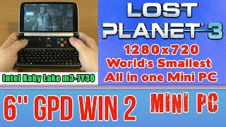 GPD WIN 2 Lost Planet 3 on Handheld Mini PC - 256 GB SSD 8GB RAM Intel Core m3-7Y30 HD 615