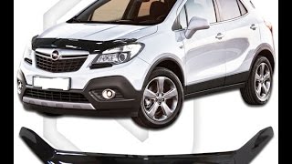 Дефлектор капота на OPEL MOKKA 1.8 F18d4 самостоятельная установка часть 1