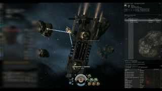 EVE Online. Пробный суицид баржи.