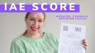 IAE Score: comment réussir l'exam, programme d'entraînement, docs, sessions,conseils ° PULL PISTACHE