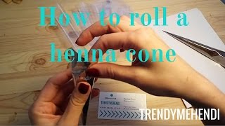 Как я делаю КОНУС для ХНЫ / HOW to roll a HENNA CONE