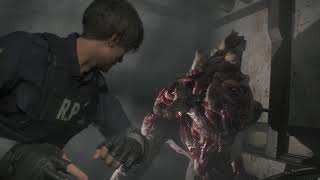 Resident Evil 2 - Boss William Birkin G1 sans dégâts - Leon Hardcore