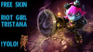FREE SKIN - Riot Girl Tristana - League Of Legends