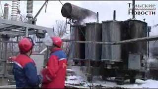 Пожар на трансформаторной подстанции в Плавске
