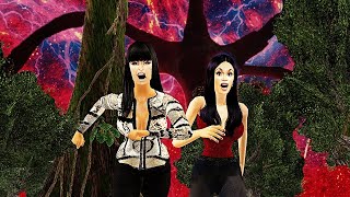 Nicki and Cardi B in the Upside Down