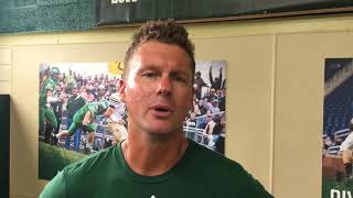 Muskegon Catholic Central coach Steve Czerwon sizes up Pontiac Notre Dame Prep