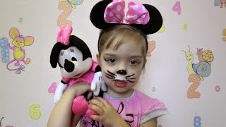 Делаем аквагрим МИННИ МАУС