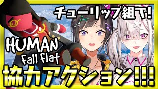 【Human:Fall Flat】ぐにゃぐにゃアクション！！！【チューリップ組】