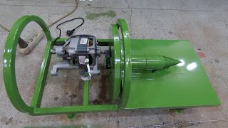 (Часть 6) Как канистра дровокол делал. (Part 6) Full cycle of screw log splitter production