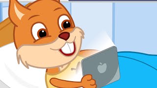Famille d'Écureuil - Soirée Pyjama Vidéos Animé 2020 en Français 13+ #Shorts