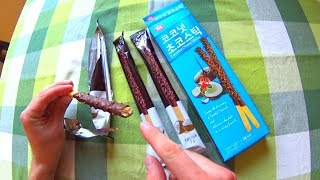 ? Корейское бисквитное печенье в шоколаде с кокосом | coconut choco stick Korean