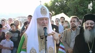 Проповедь Патриарха после закладки храма в Лимасоле