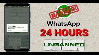 WhatsApp Number BANNED || How to UNBANNED WhatsApp Number